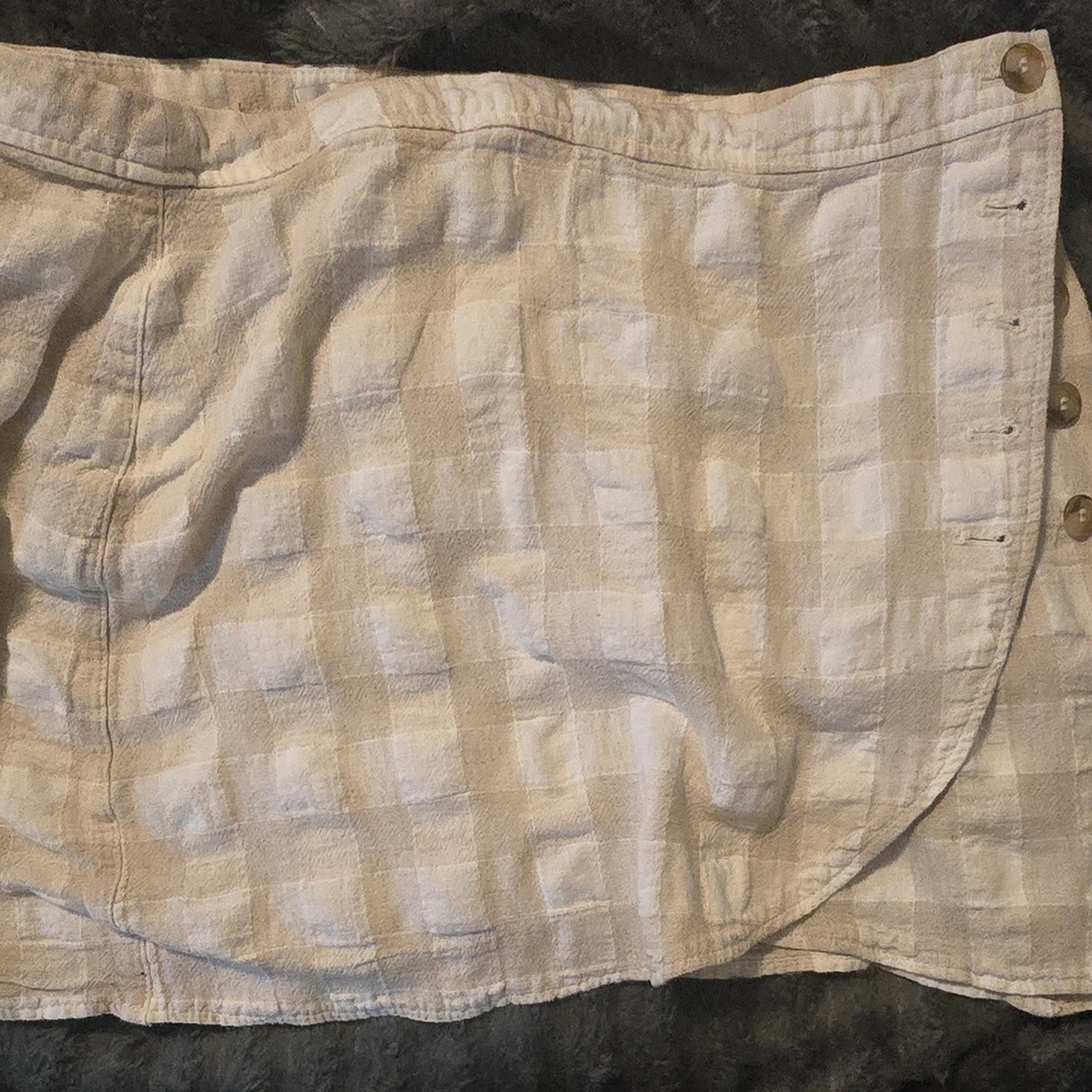 Madewell Cream Asymmetrical Skirt